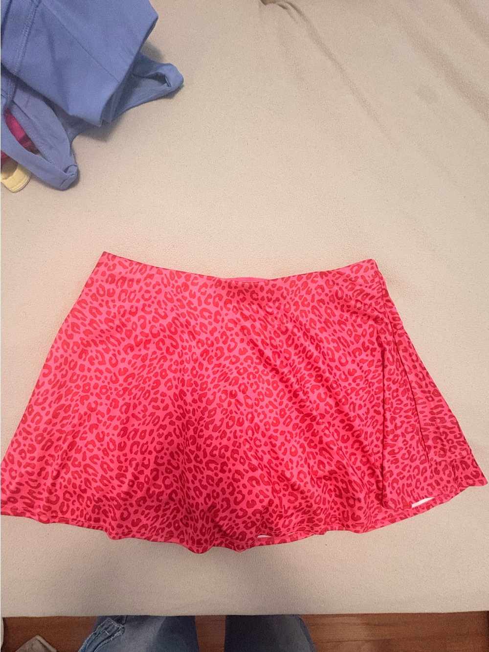 Grand Slam Pink Leopard Print Skater Skirt
